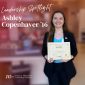 Leadership Spotlight: Ashley Copenhaver '16 Leadership Spotlight: Ashley Copenhaver '16